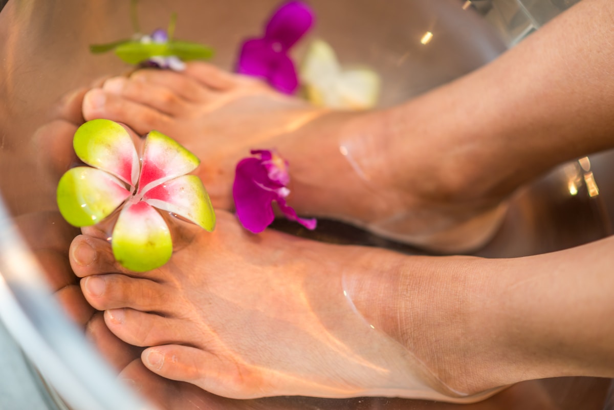 Pedicura floral